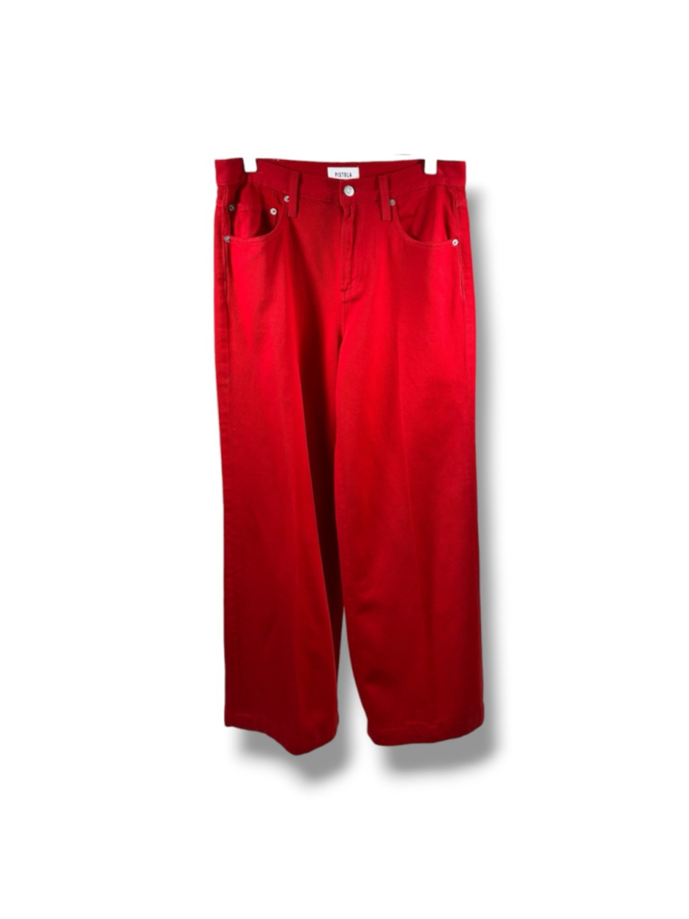 Pistola NWOT Samba Wide Leg Jeans in Red Size 27 - Picture 1 of 9